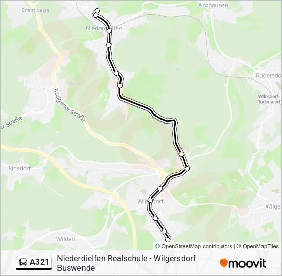 A321 Bus Line Map