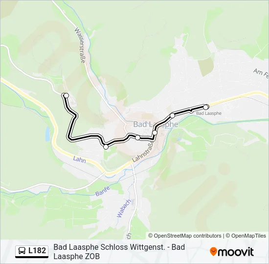 L182 Bus Line Map
