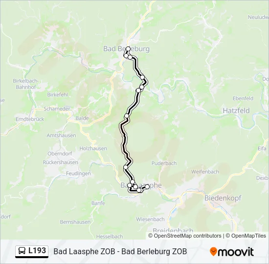 L193 Bus Line Map
