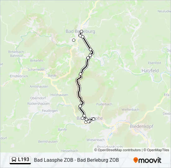 L193 Bus Line Map