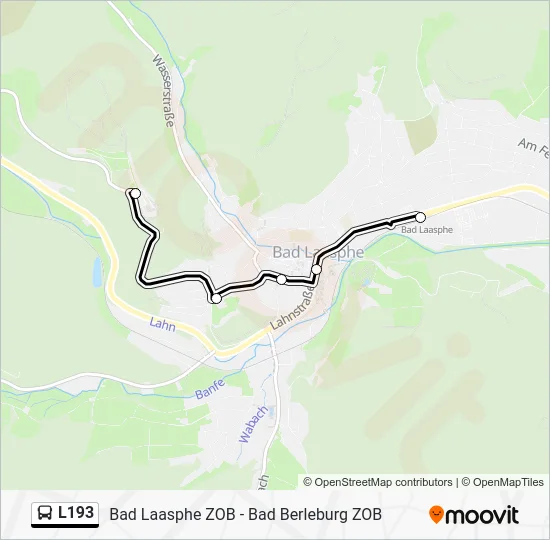 Автобус L193: карта маршрута