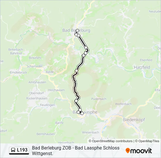 L193 Bus Line Map