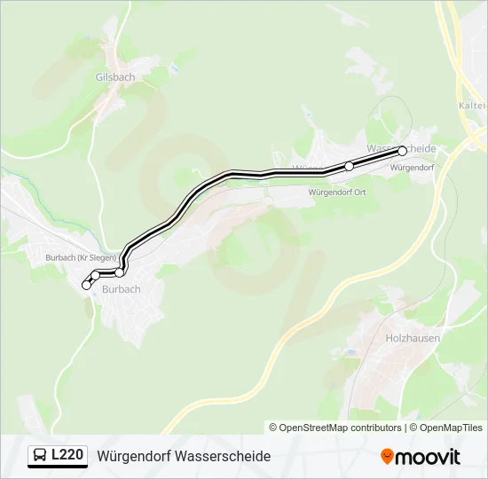 L220 Bus Line Map