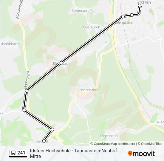 241 Bus Line Map