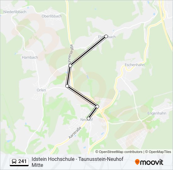 241 Bus Line Map
