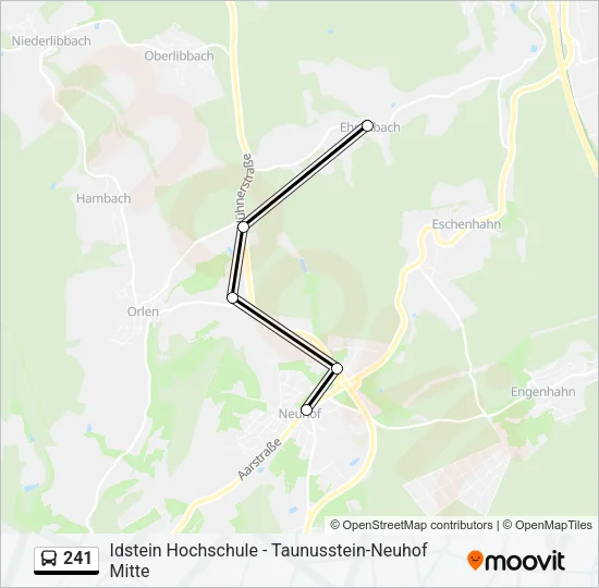 241 Bus Line Map
