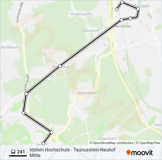 241 Bus Line Map
