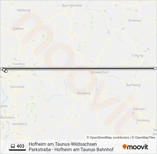 Автобус 403: карта маршрута