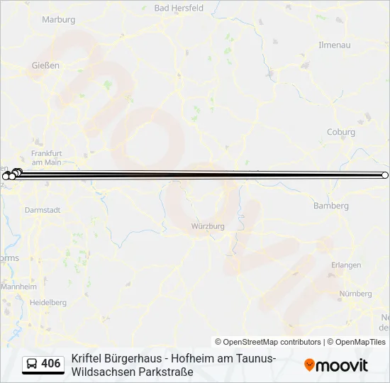 406 Bus Line Map