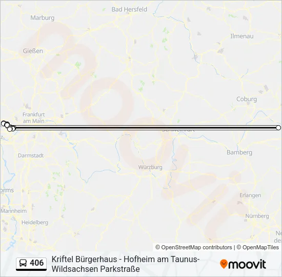 406 Bus Line Map