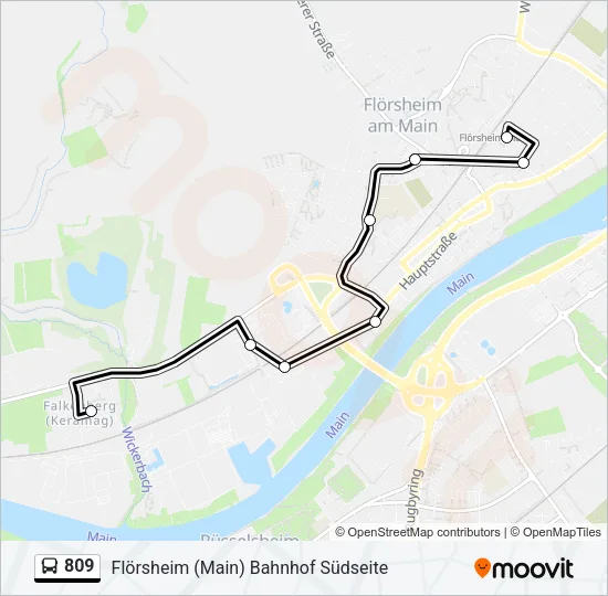 809 Bus Line Map