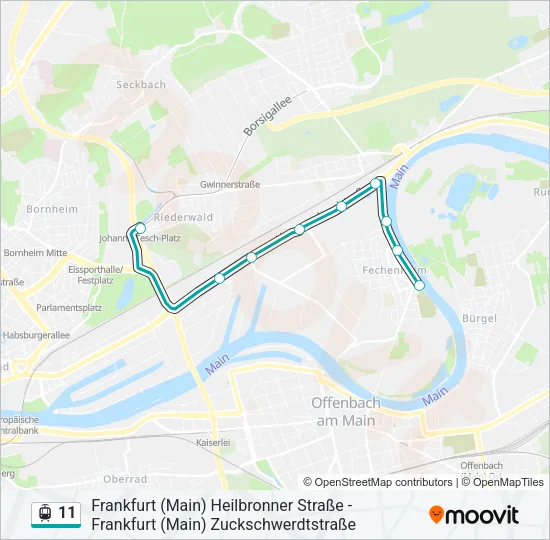 11 Light Rail Line Map