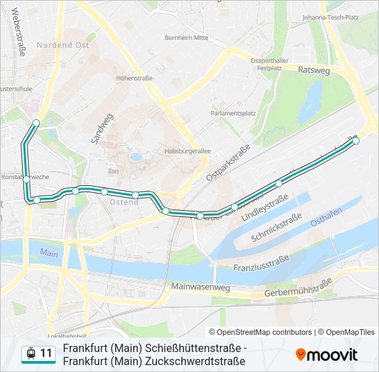 11 Light Rail Line Map
