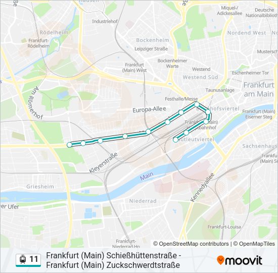 11 Light Rail Line Map