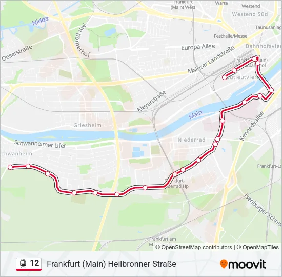 12 Light Rail Line Map