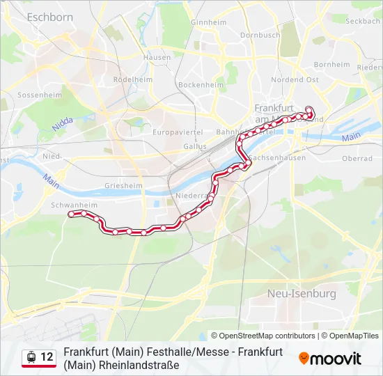 12 Light Rail Line Map