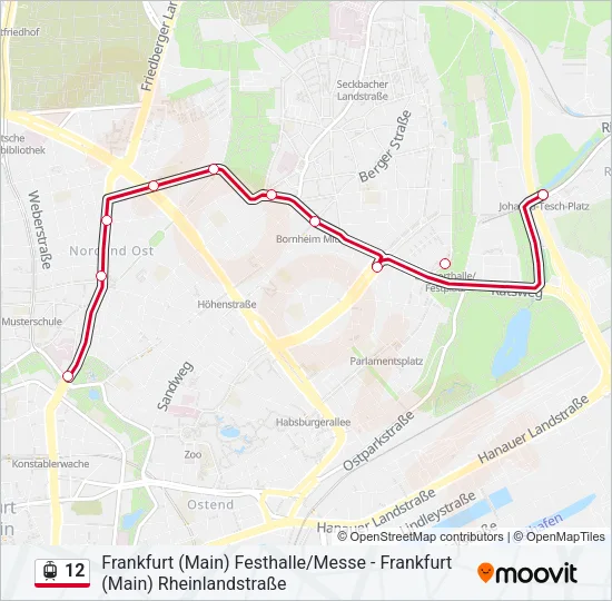 12 Light Rail Line Map