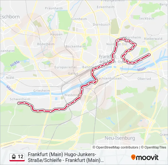 12 Light Rail Line Map