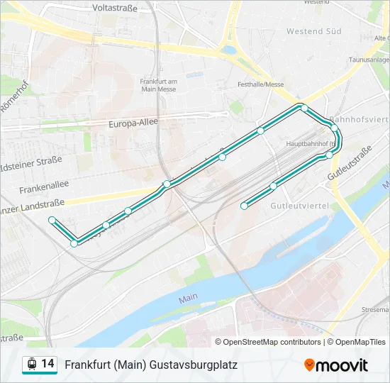 14 Light Rail Line Map