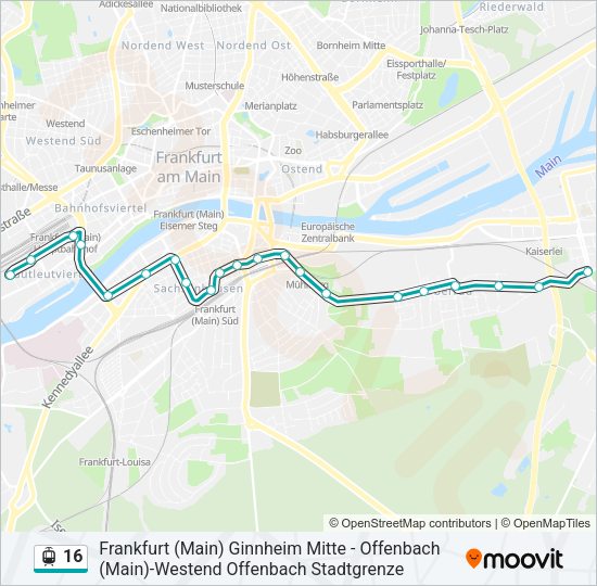 16 Light Rail Line Map