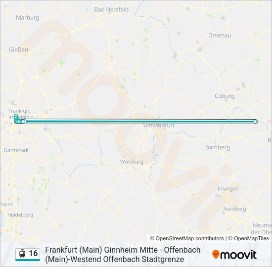 16 Light Rail Line Map