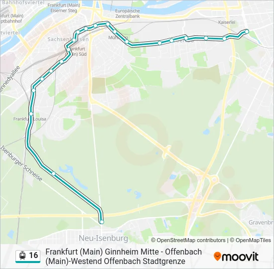 16 Light Rail Line Map