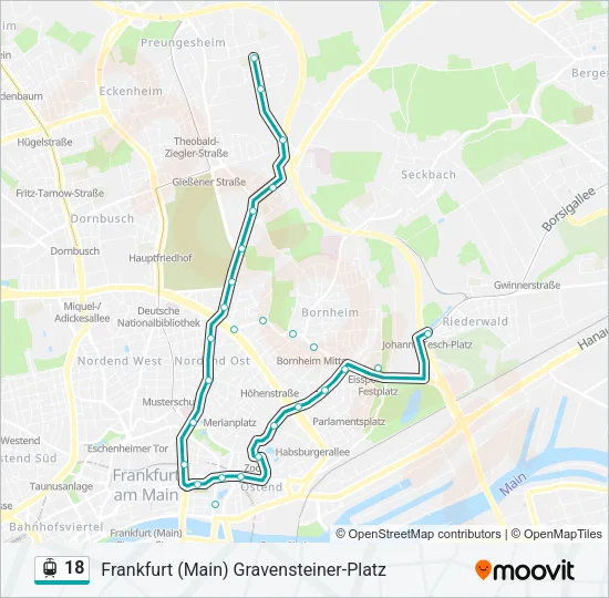 18 Light Rail Line Map