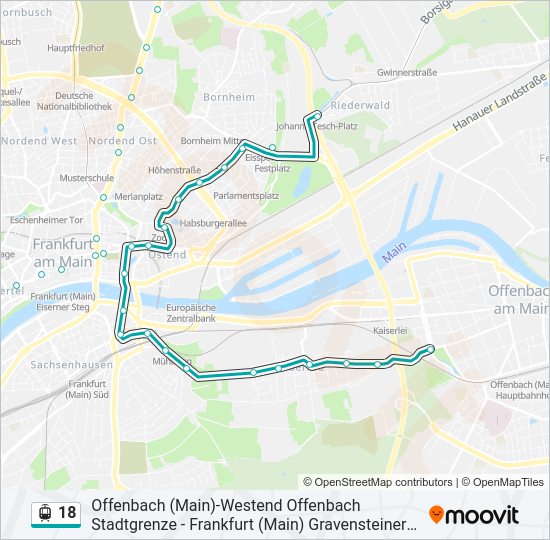 18 light rail Line Map