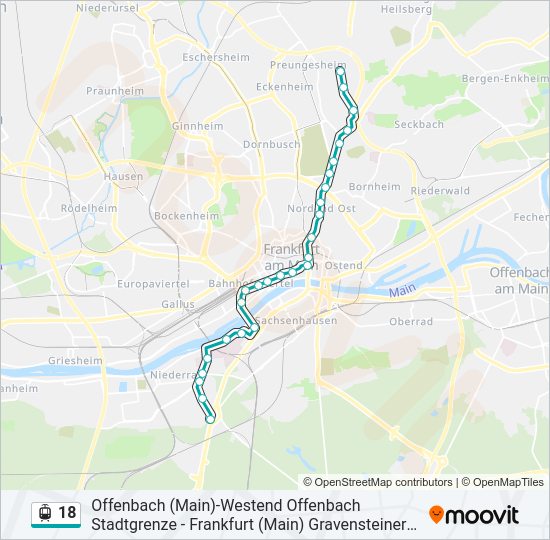 18 light rail Line Map