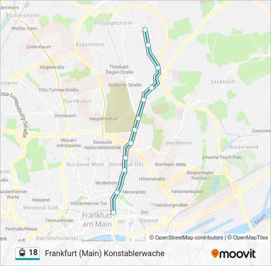 18 Light Rail Line Map