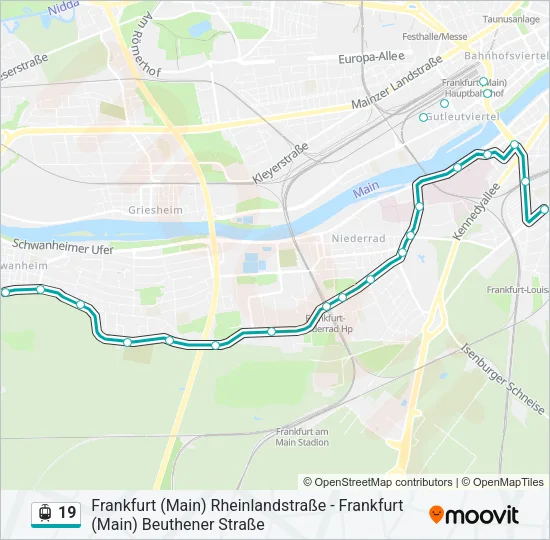 19 Light Rail Line Map