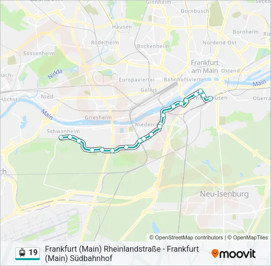 19 Light Rail Line Map