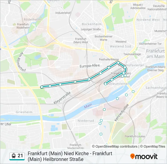 21 Light Rail Line Map