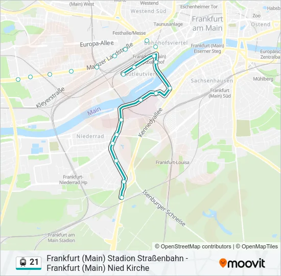 21 Light Rail Line Map
