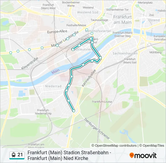 21 Light Rail Line Map