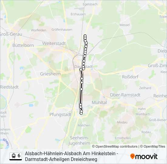6 Light Rail Line Map