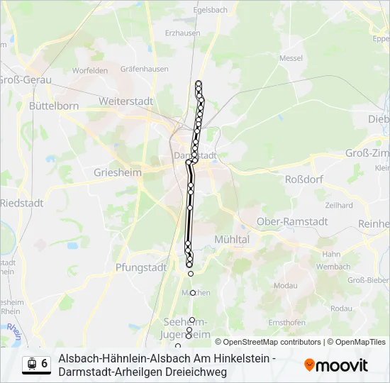 6 Light Rail Line Map