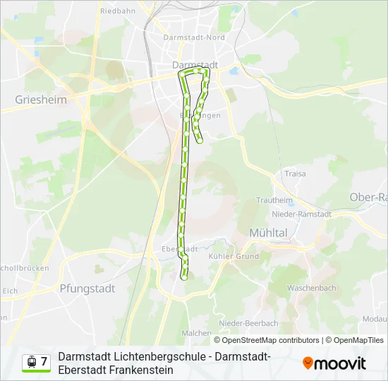 7 Light Rail Line Map
