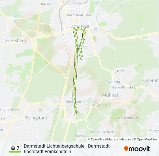 7 Light Rail Line Map