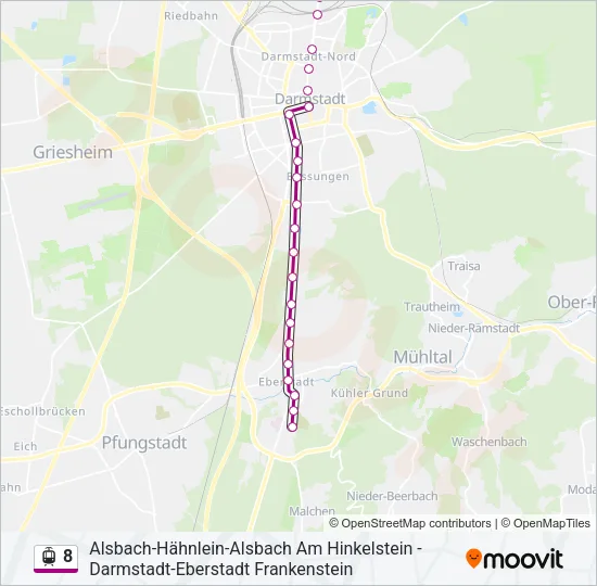 8 Light Rail Line Map