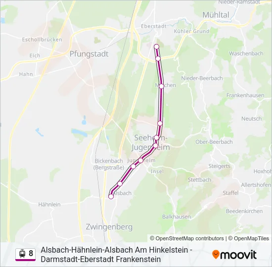 8 Light Rail Line Map
