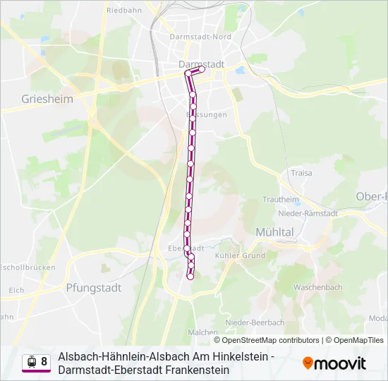 8 Light Rail Line Map