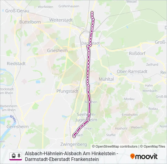 8 Light Rail Line Map