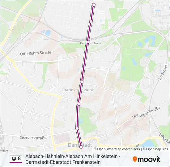 8 Light Rail Line Map