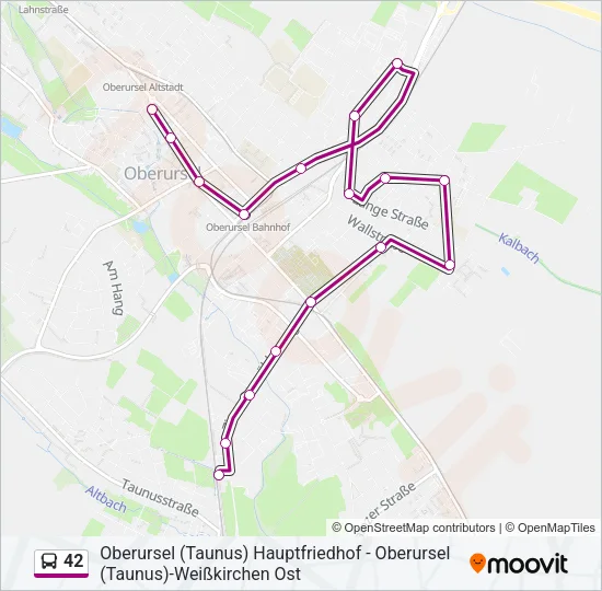 42 Bus Line Map