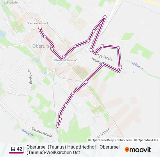 42 Bus Line Map
