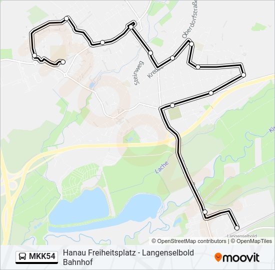 MKK54 Bus Line Map