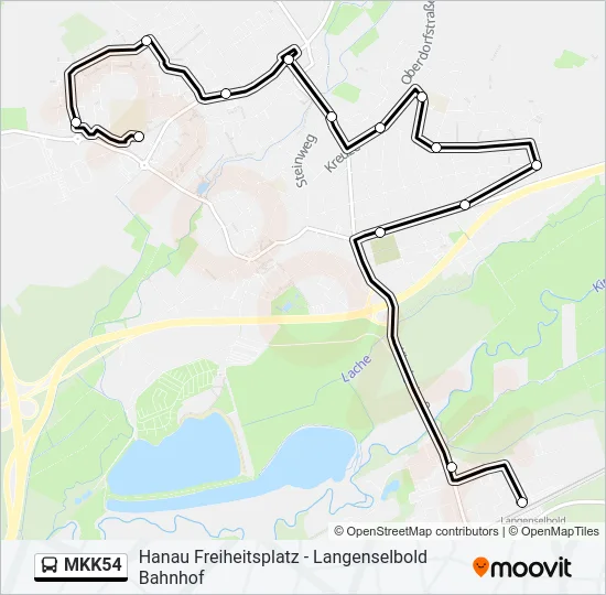 MKK54 Bus Line Map