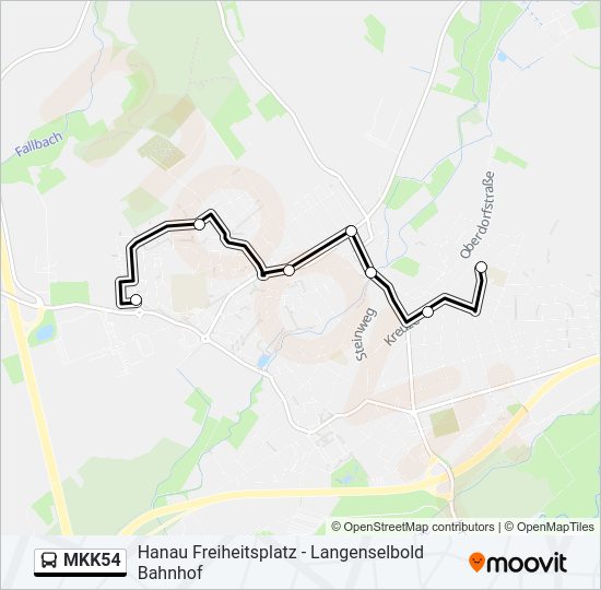 MKK54 Bus Line Map