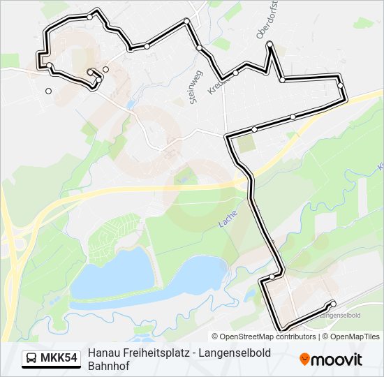 MKK54 Bus Line Map